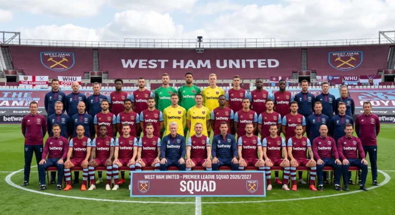 West Ham United Squad Breakdown