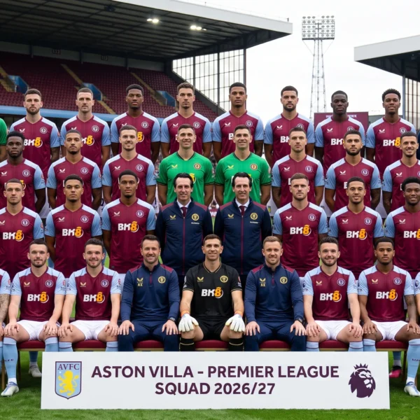 Aston Villa Squad Breakdown 2026/27: Player Stats