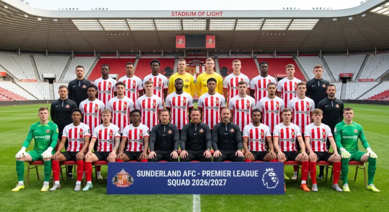 Sunderland Squad Breakdown